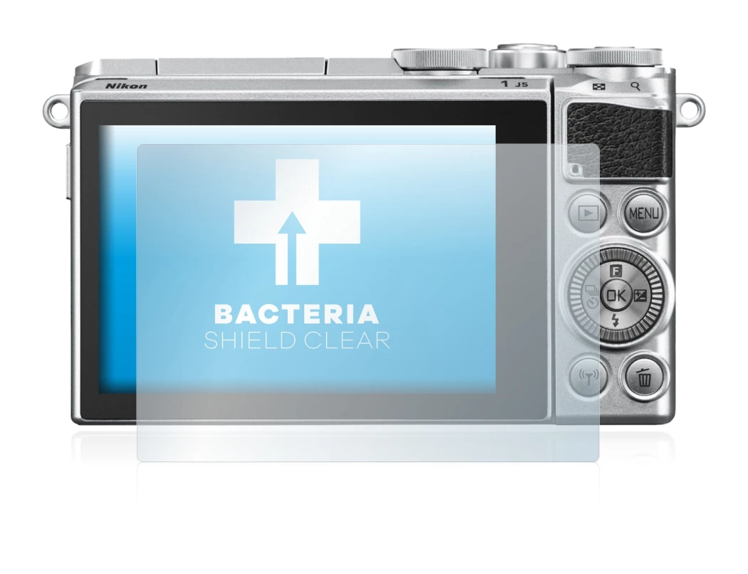 Image of the device Nikon 1 J5 with a wide variety of screen protectors.