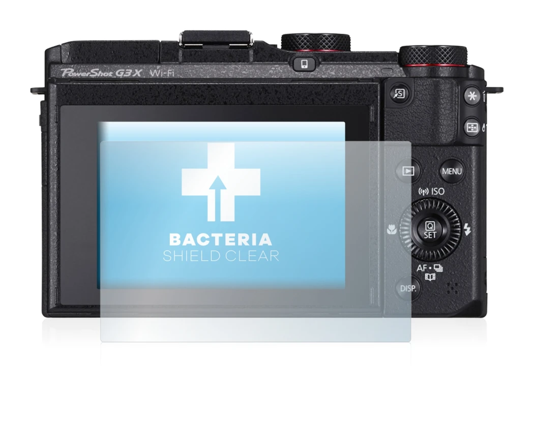 Image of the device Canon PowerShot G3 X with a wide variety of screen protectors.