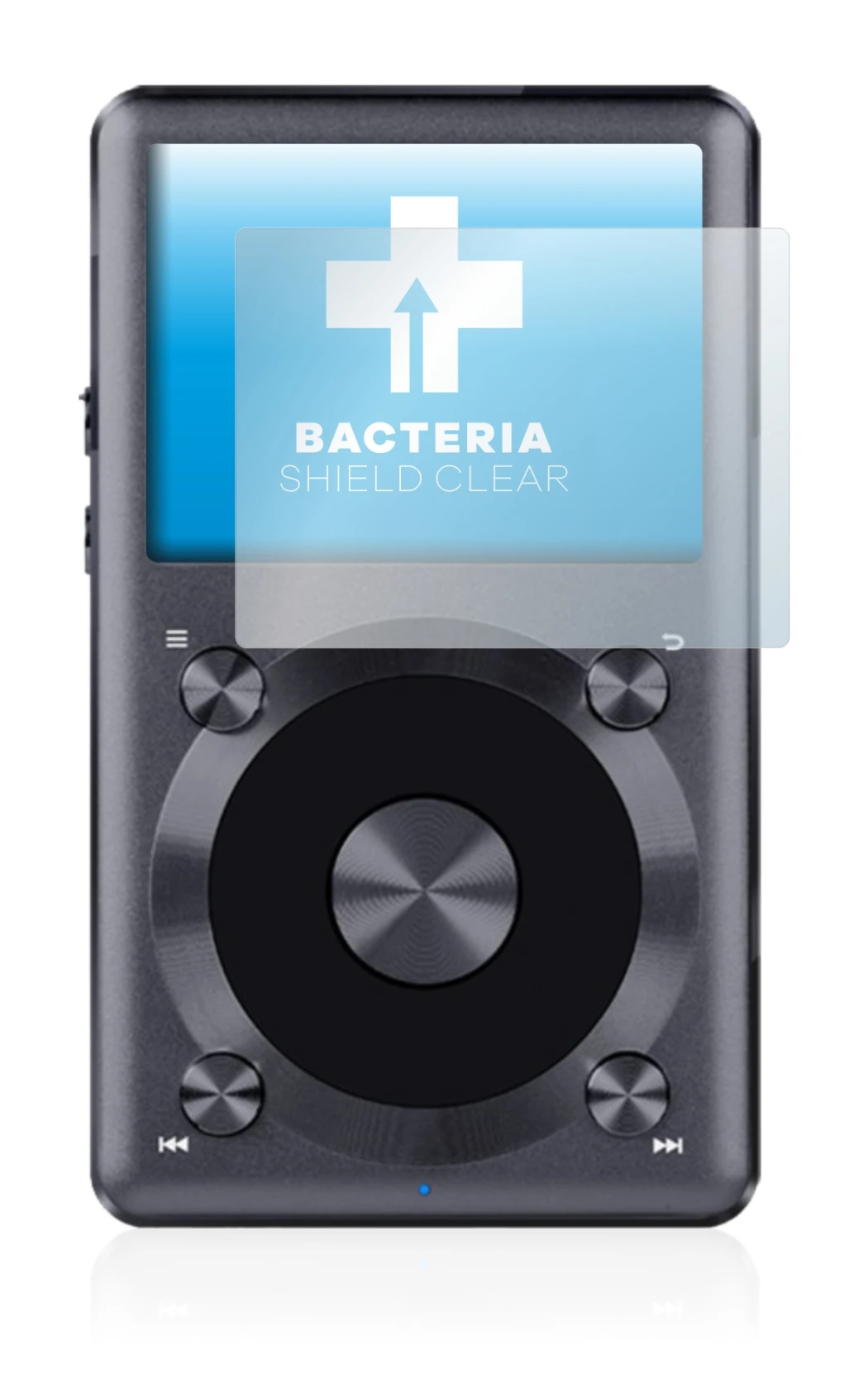 Image of the device FiiO X3 II with a wide variety of screen protectors.