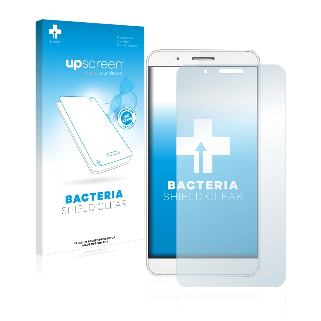 Front side of a product packaging with the brand logo upscreen. Next to it is the device Honor 7i shown with the corresponding