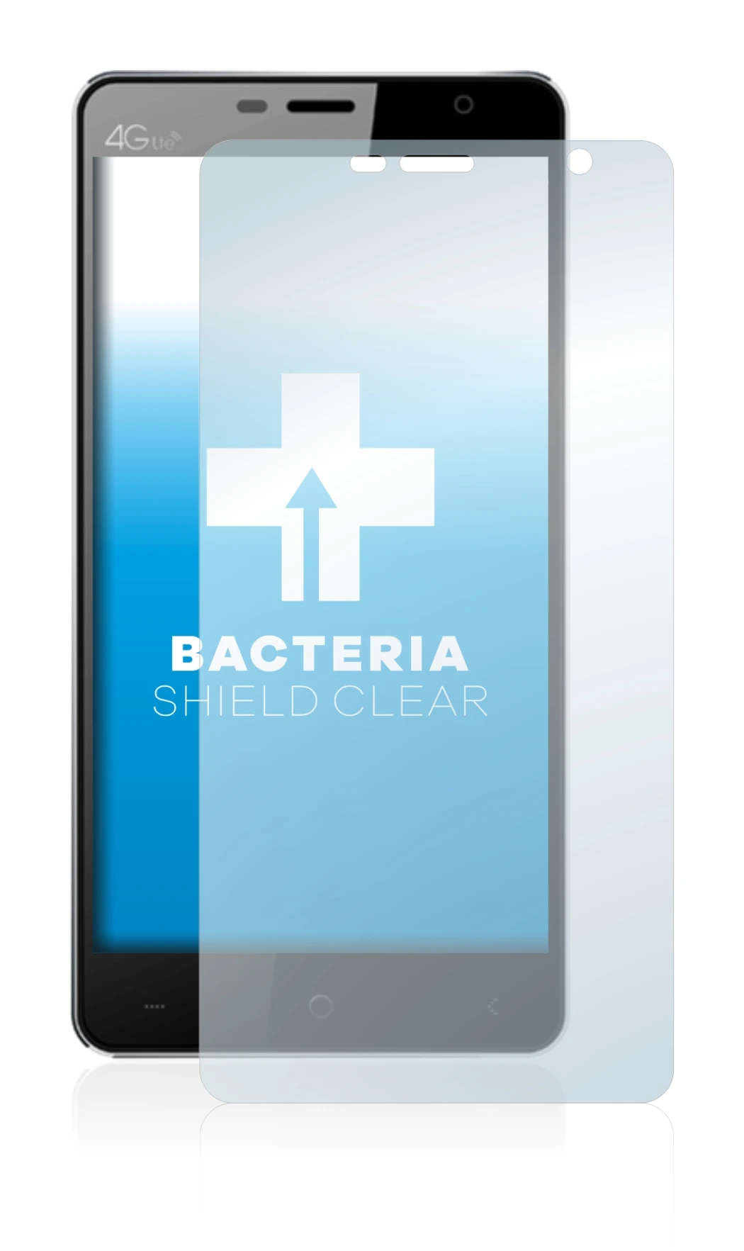 Image of the device Leagoo Elite 4 with a wide variety of screen protectors.