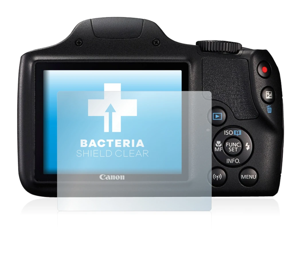 Image of the device Canon PowerShot SX540 HS with a wide variety of screen protectors.