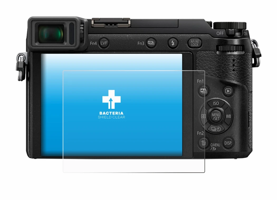 Image of the device Panasonic Lumix DMC-GX80 with a wide variety of screen protectors.