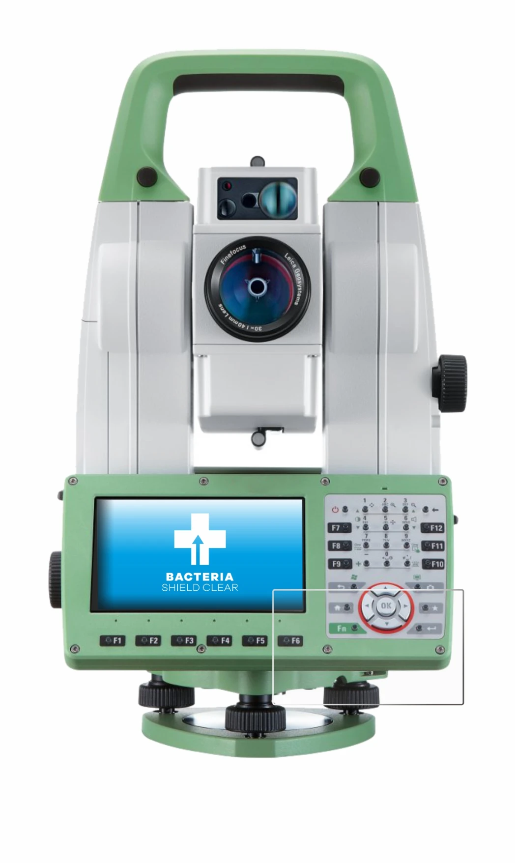 Image of the device Leica Viva TS16 with a wide variety of screen protectors.