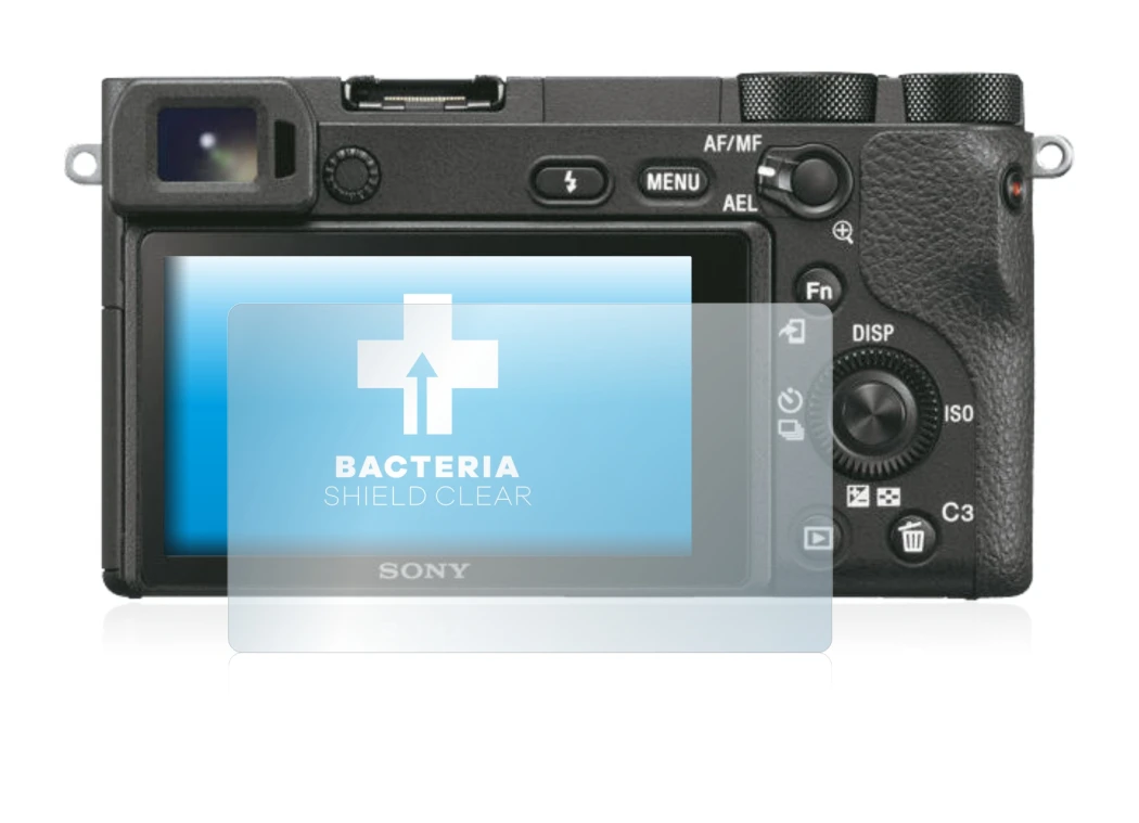 Image of the device Sony Alpha 6500 with a wide variety of screen protectors.