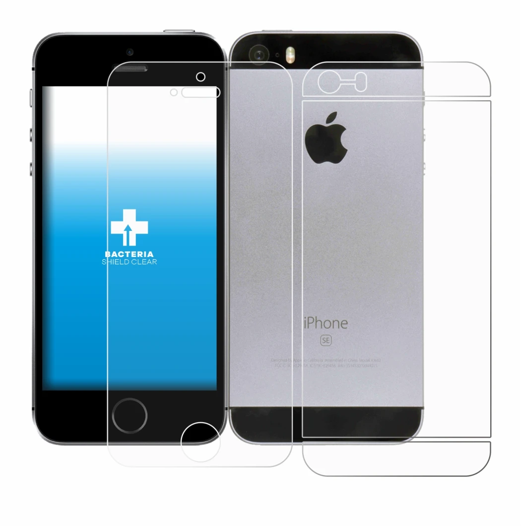 Image of the device Apple iPhone SE 2016 (Front+Back) with a wide variety of screen protectors.