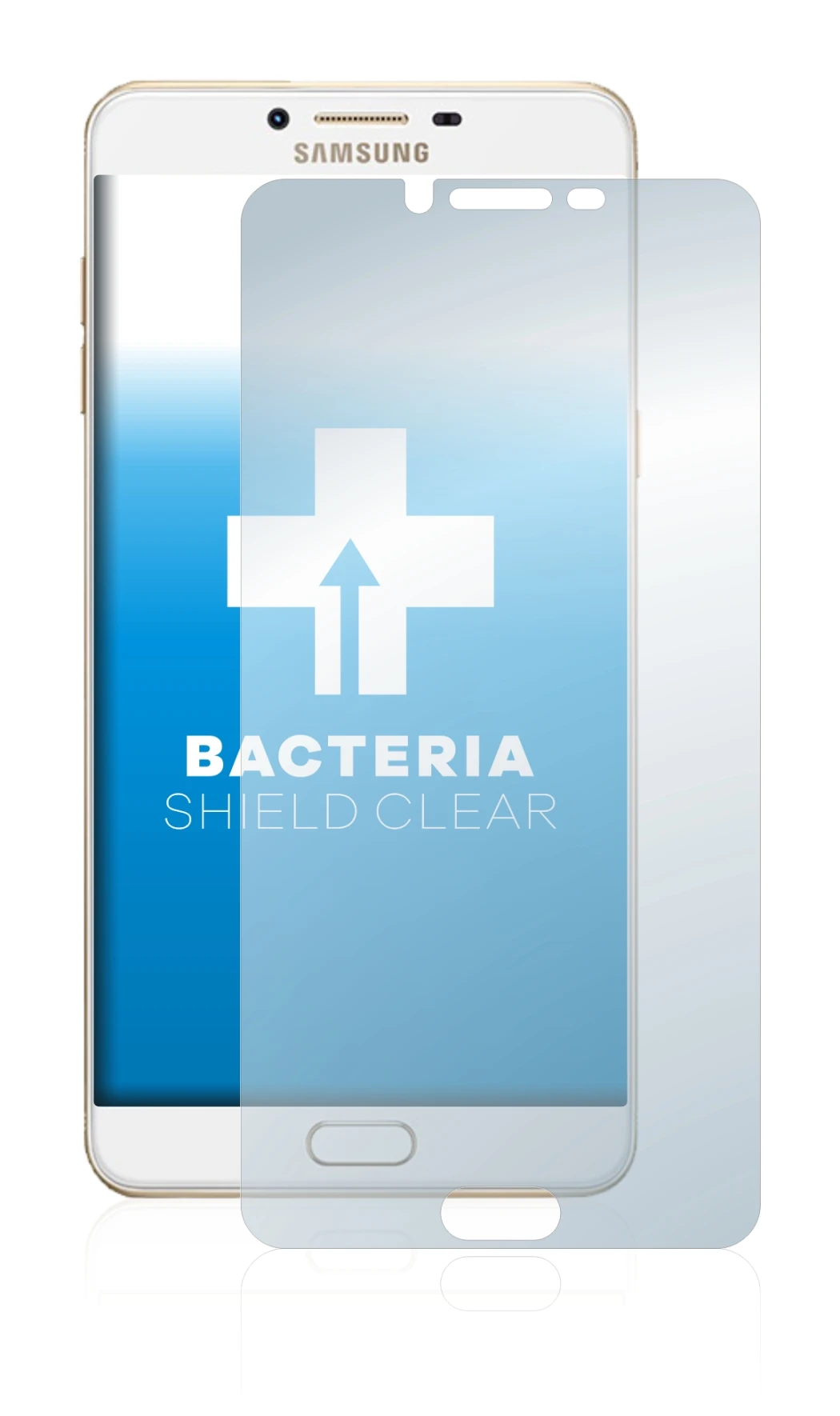 Image of the device Samsung Galaxy C9 Pro with a wide variety of screen protectors.