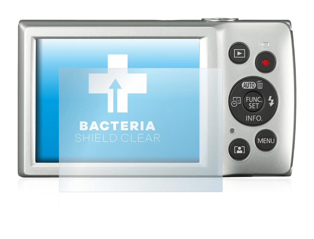 Image of the device Canon Digital Ixus 185 with a wide variety of screen protectors.