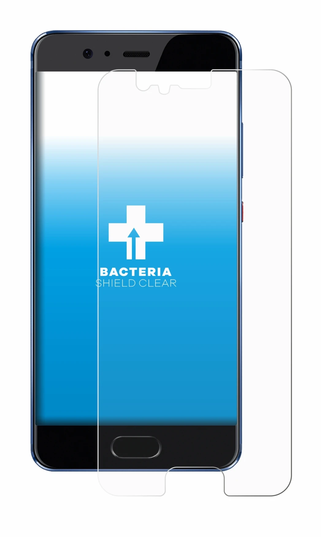 Image of the device Huawei P10 with a wide variety of screen protectors.