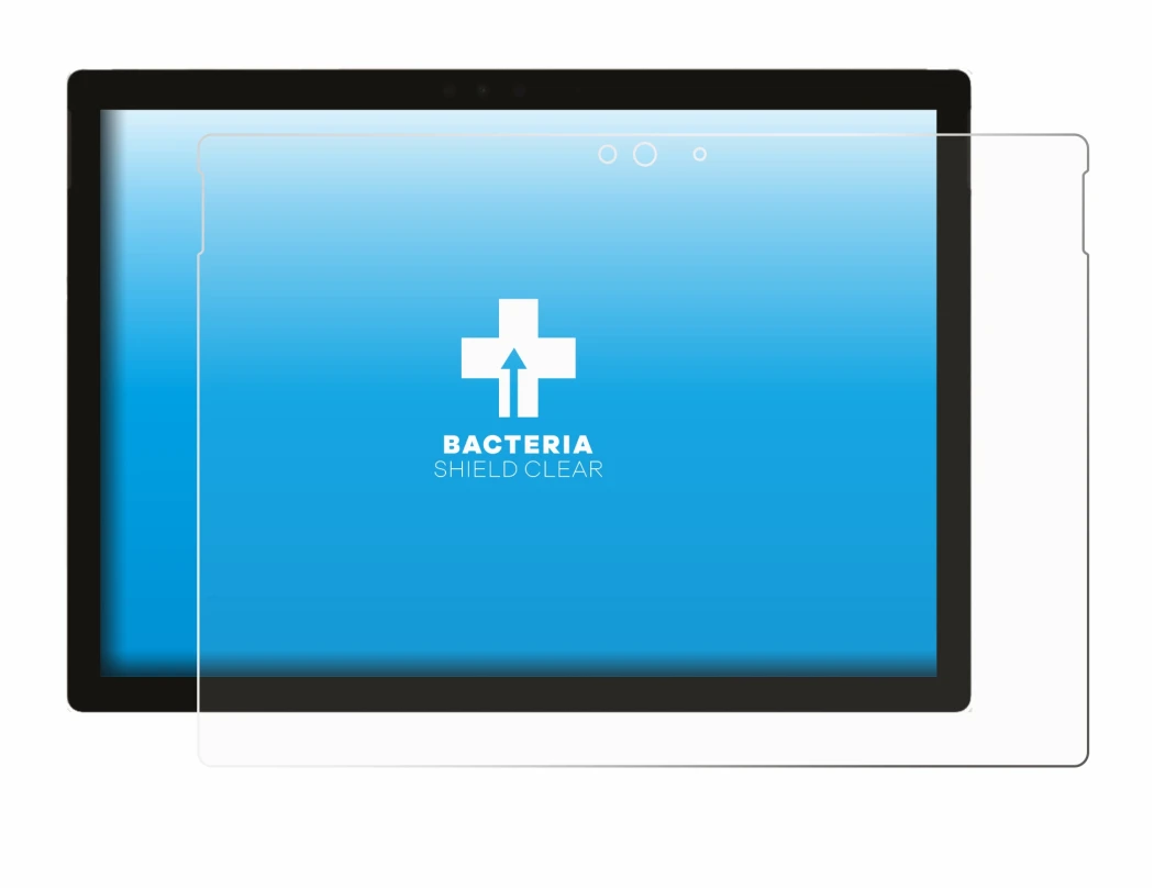 Image of the device Microsoft Surface Pro 5 2017 with a wide variety of screen protectors.