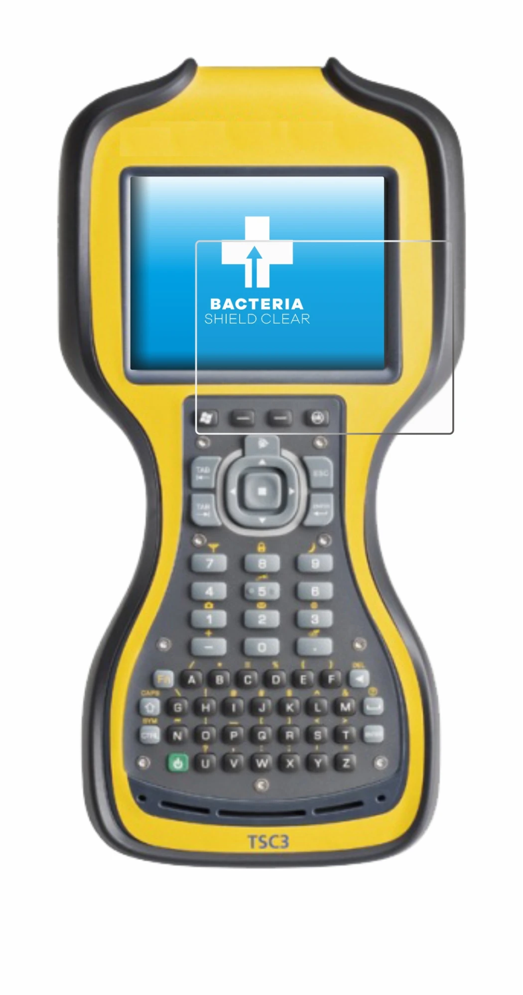 Image of the device Trimble TSC3 with a wide variety of screen protectors.