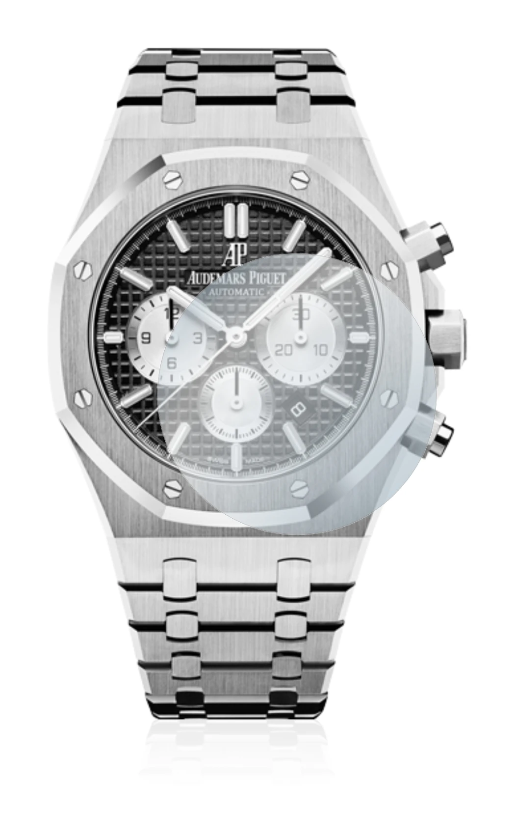 Image of the device Audemars Piguet Royal Oak (41 mm) with a wide variety of screen protectors.