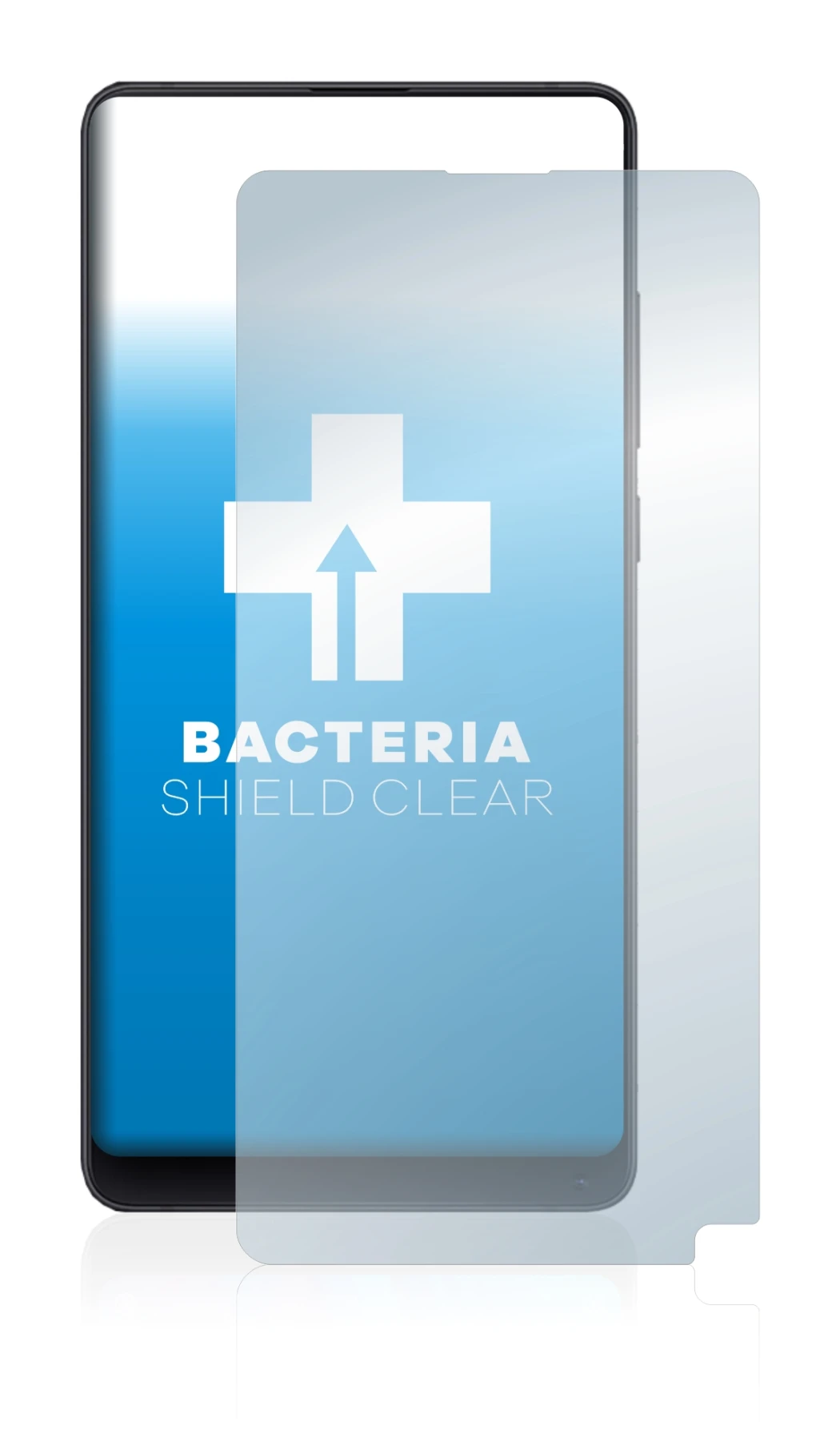 Image of the device Xiaomi Mi Mix 2S with a wide variety of screen protectors.