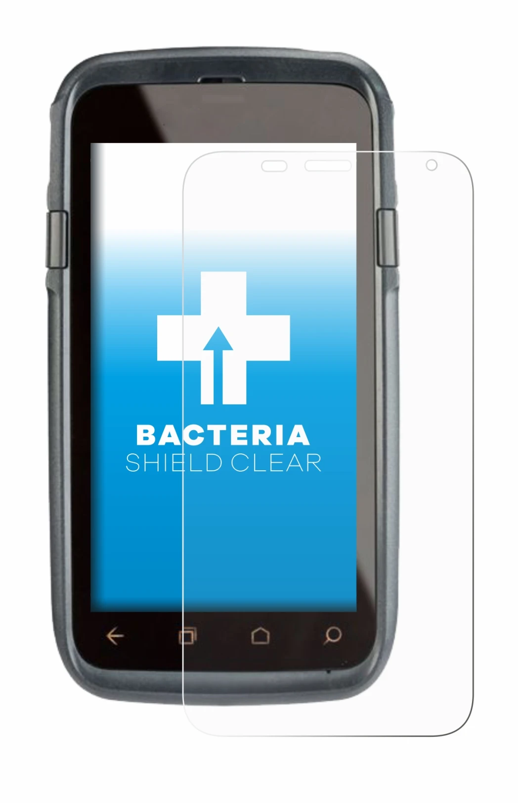 Image of the device Honeywell Dolphin CT60 with a wide variety of screen protectors.