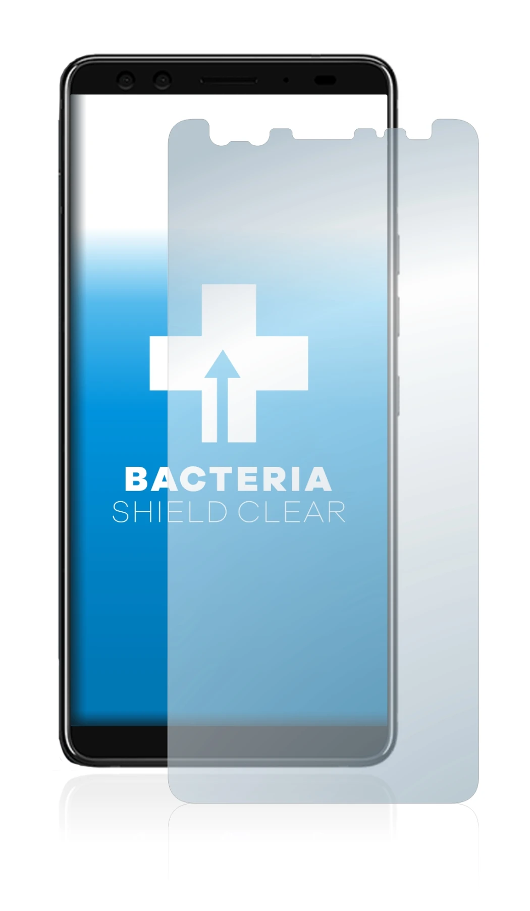 Image of the device HTC U12 Plus with a wide variety of screen protectors.
