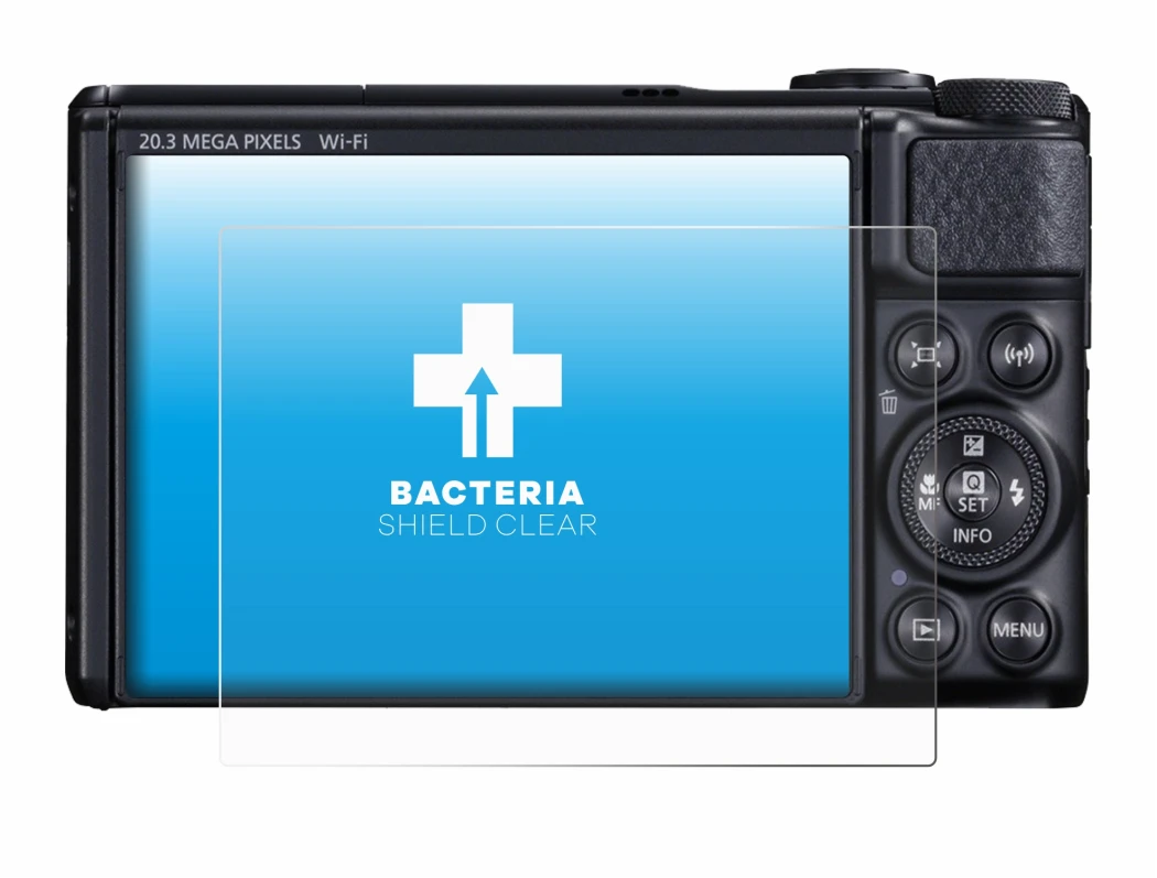 Image of the device Canon PowerShot SX740 HS with a wide variety of screen protectors.