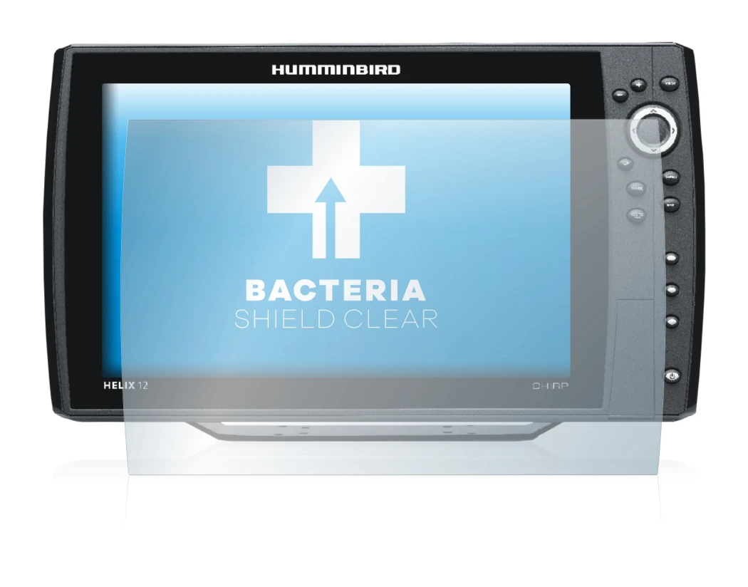 Image of the device Humminbird Helix 12 with a wide variety of screen protectors.
