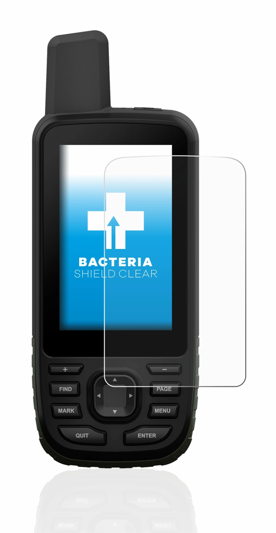Image of the device Garmin GPSMAP 66s with a wide variety of screen protectors.