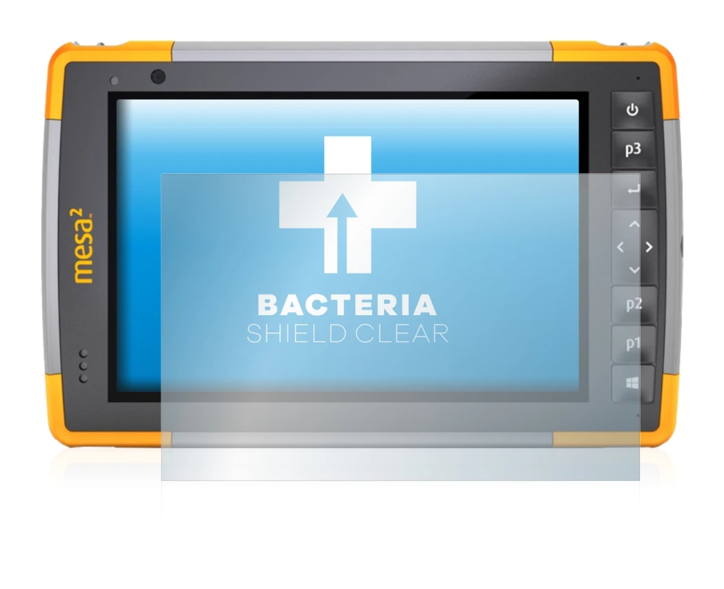 Image of the device Juniper Systems Mesa 2 Rugged Tablet with a wide variety of screen protectors.