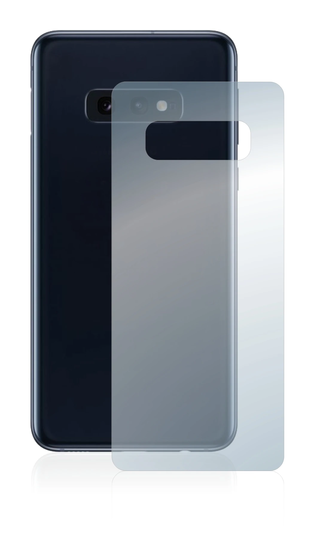Image of the device Samsung Galaxy S10e (Back) with a wide variety of screen protectors.