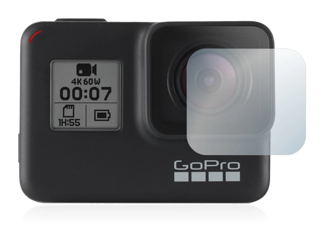 Image of the device GoPro Hero 7 Black (Lens) with a wide variety of screen protectors.