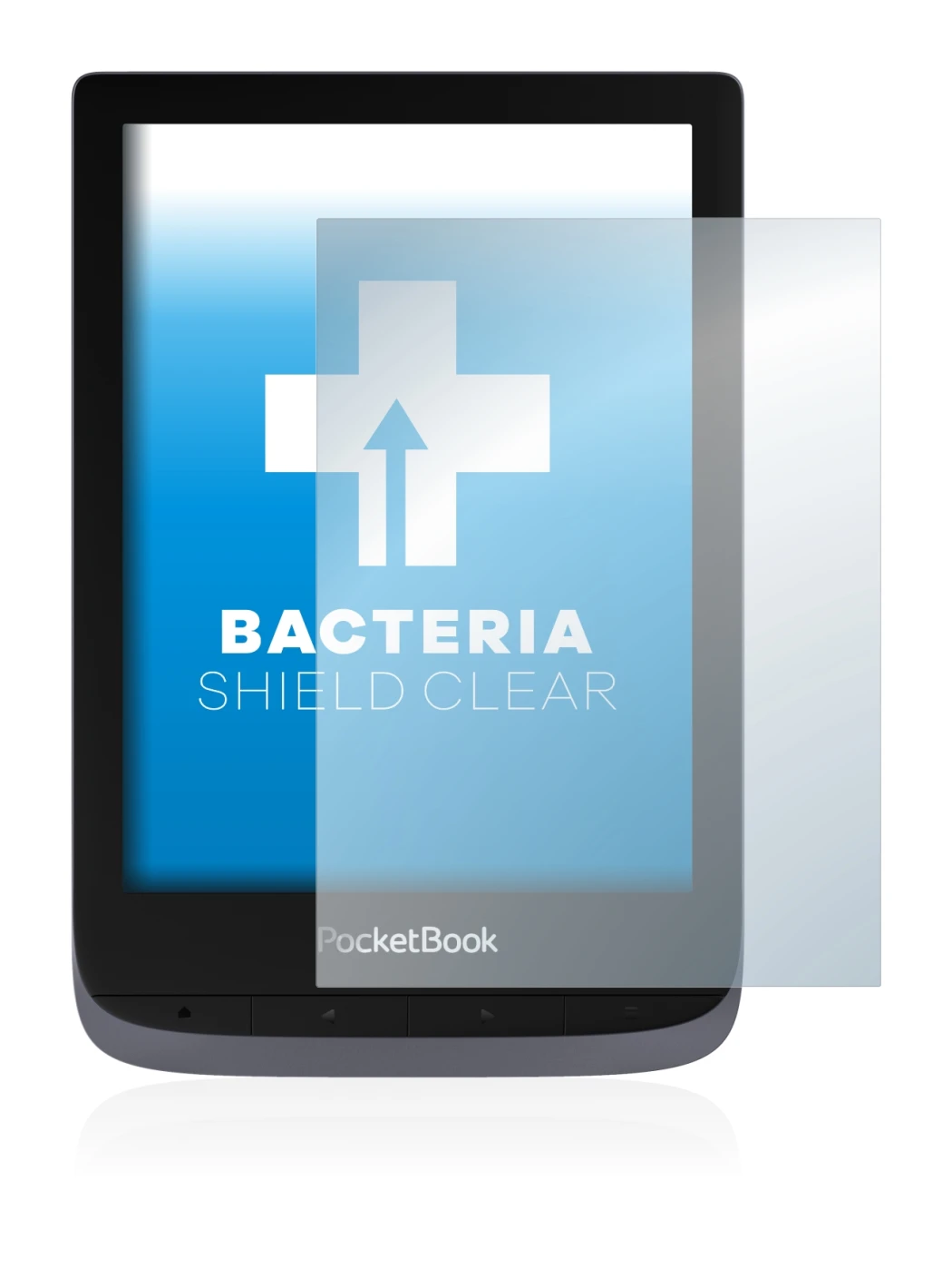 Image of the device PocketBook Touch HD 3 with a wide variety of screen protectors.