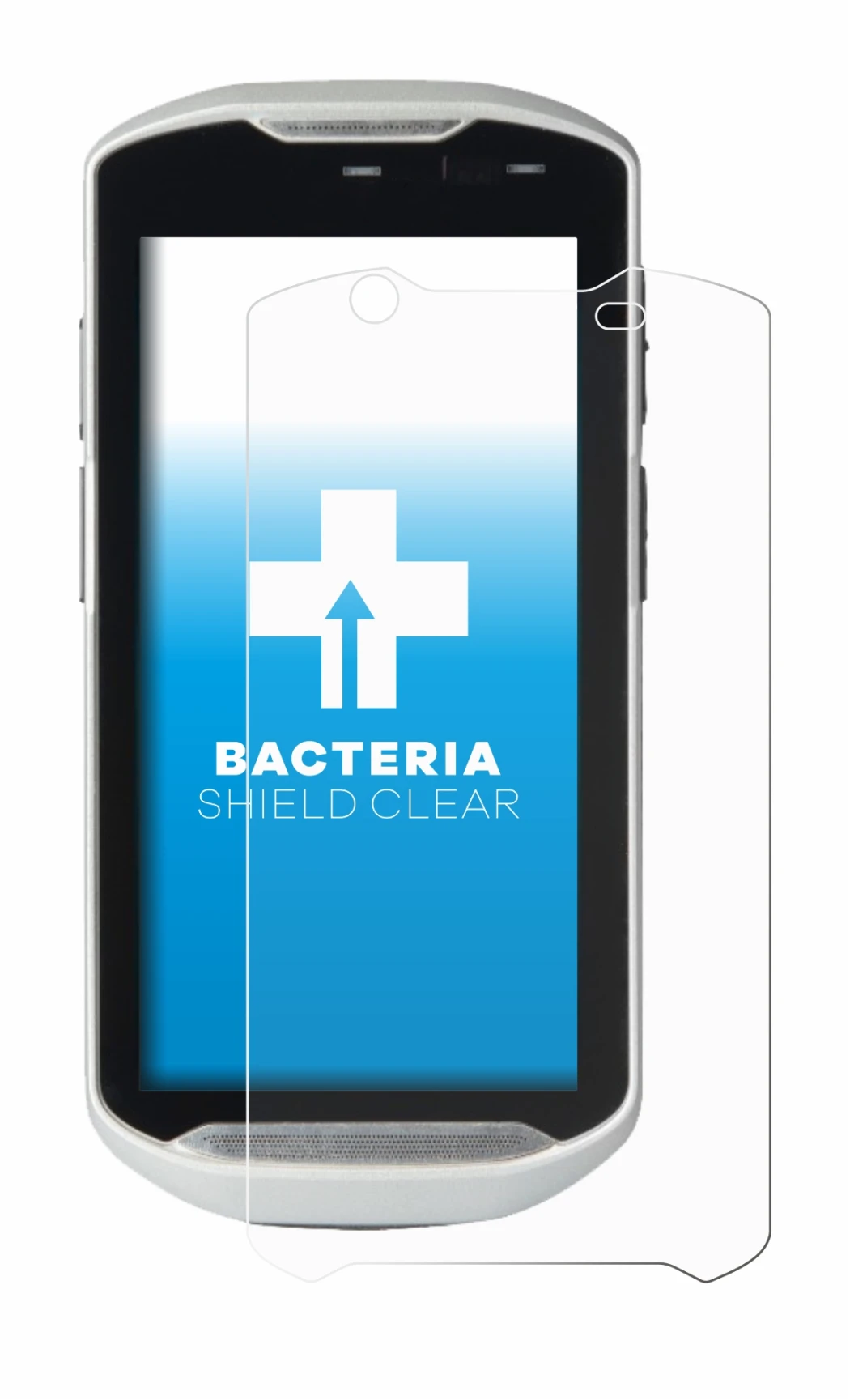 Image of the device Zebra TC52-HC with a wide variety of screen protectors.