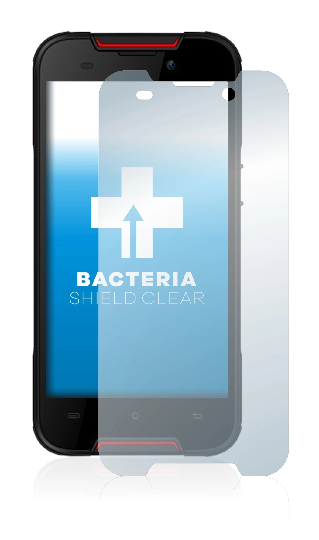 Image of the device Cubot Quest Lite with a wide variety of screen protectors.