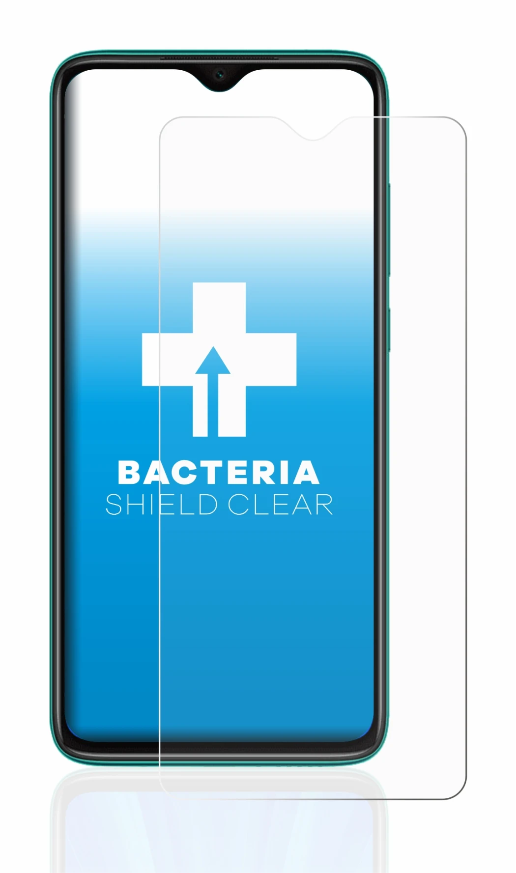 Image of the device Xiaomi Redmi Note 8 Pro with a wide variety of screen protectors.