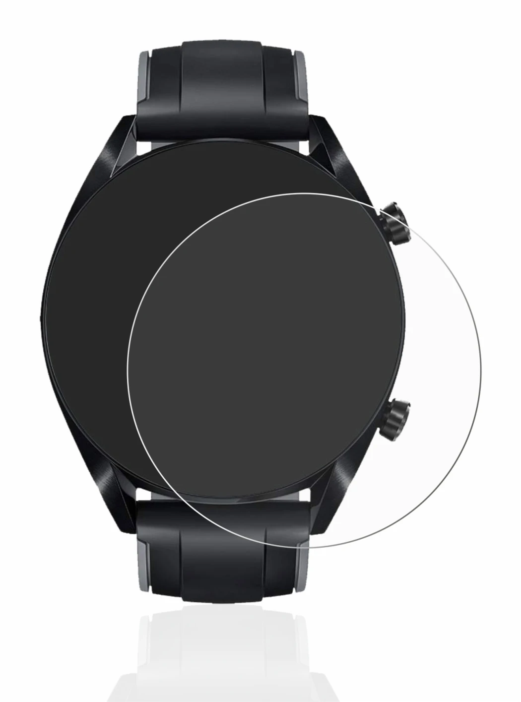 Image of the device Huawei Watch GT 2 (46 mm) with a wide variety of screen protectors.