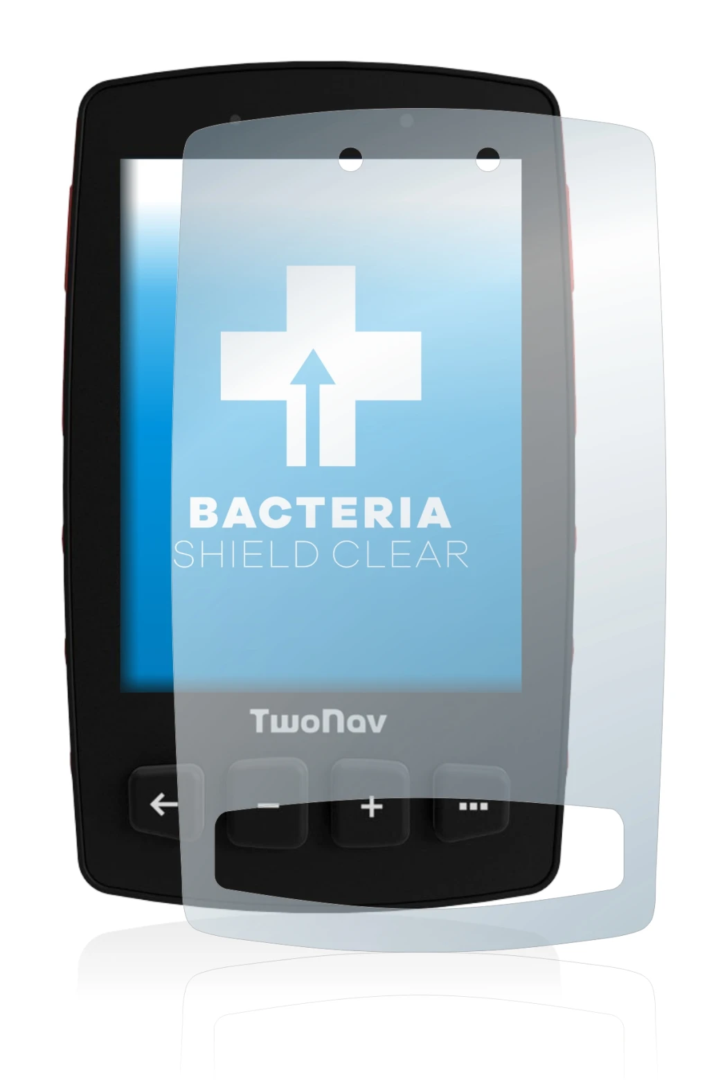 Image of the device TwoNav Trail 2 with a wide variety of screen protectors.