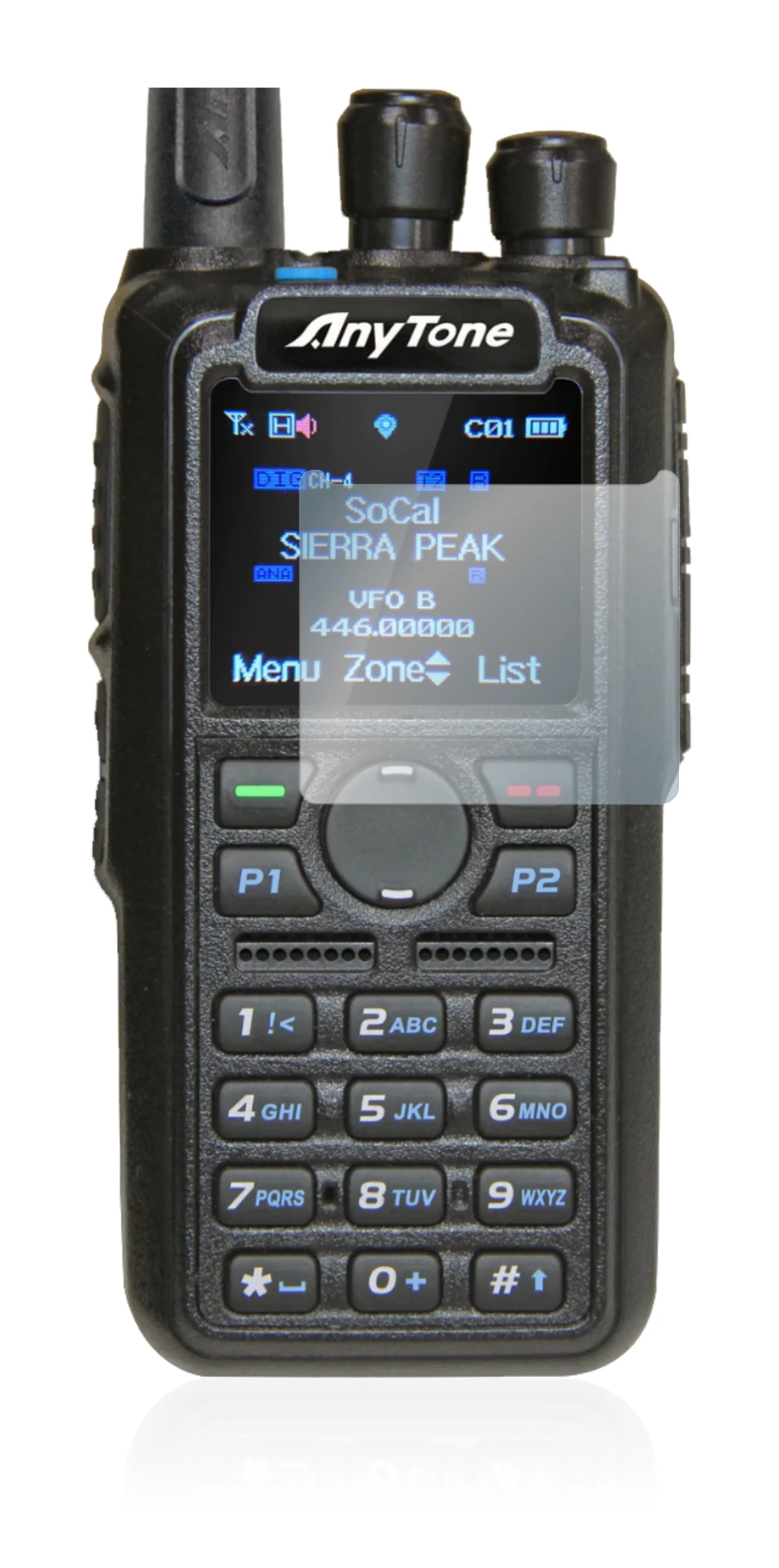 Image of the device AnyTone AT-D878UV with a wide variety of screen protectors.