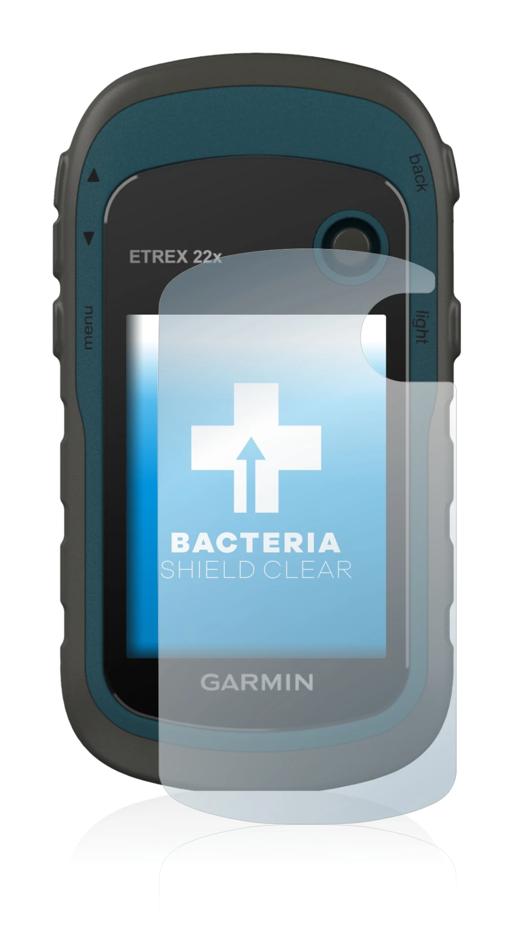 Image of the device Garmin eTrex 22x with a wide variety of screen protectors.