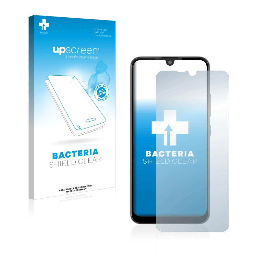 Front side of a product packaging with the brand logo upscreen. Next to it is the device Gigaset GS190 shown with the correspo