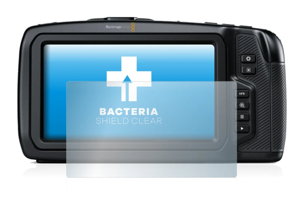 Image of the device Blackmagic Pocket Cinema Camera 6K with a wide variety of screen protectors.