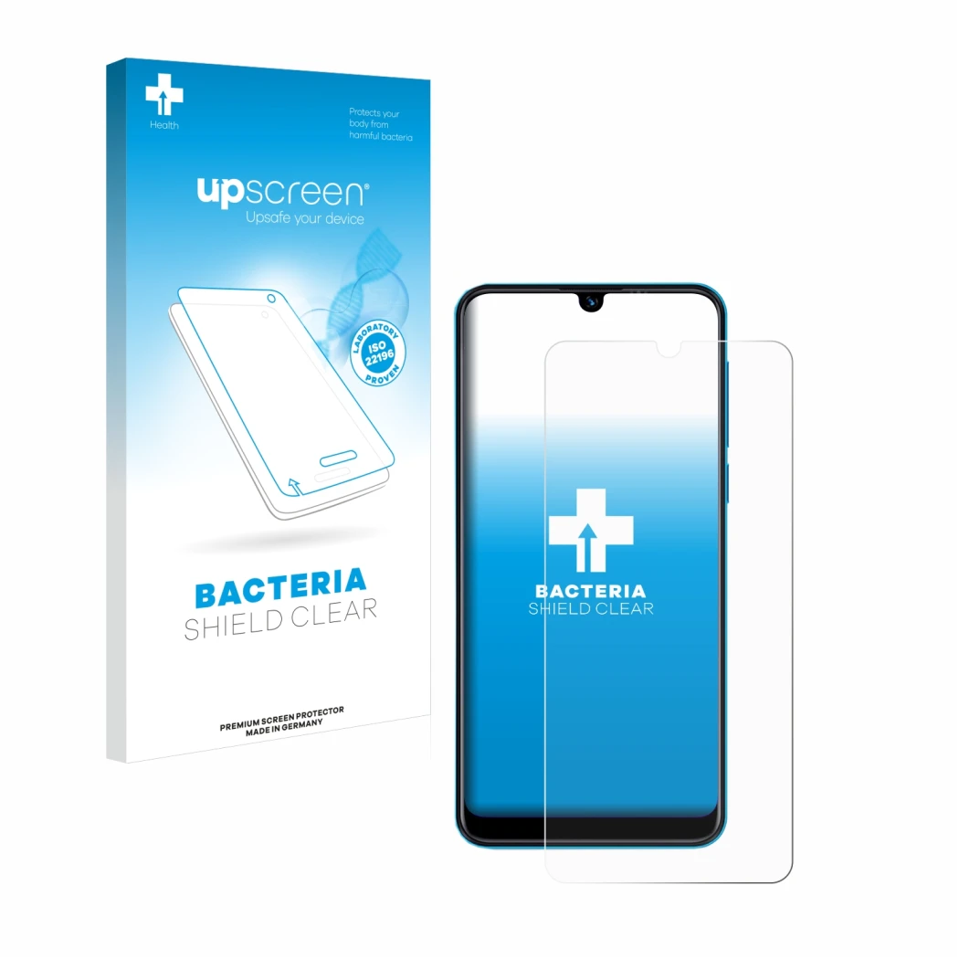 Front side of a product packaging with the brand logo upscreen. Next to it is the device Beafon M6 shown with the correspondin