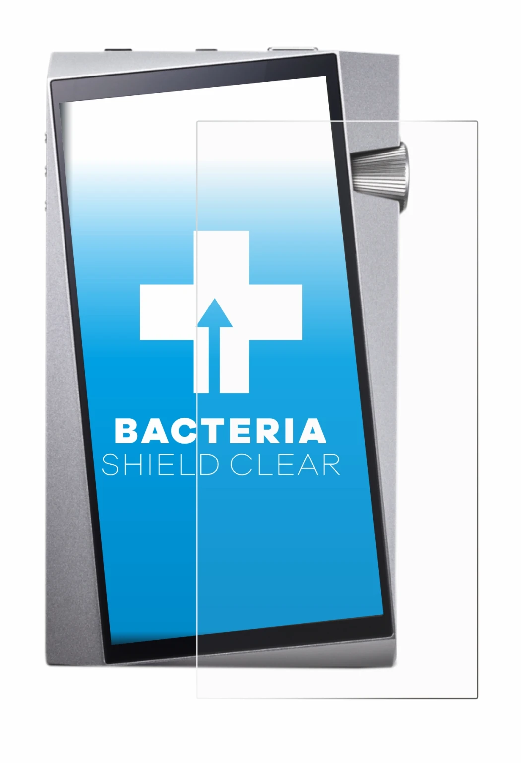 Image of the device Astell&Kern A&norma SR25 with a wide variety of screen protectors.