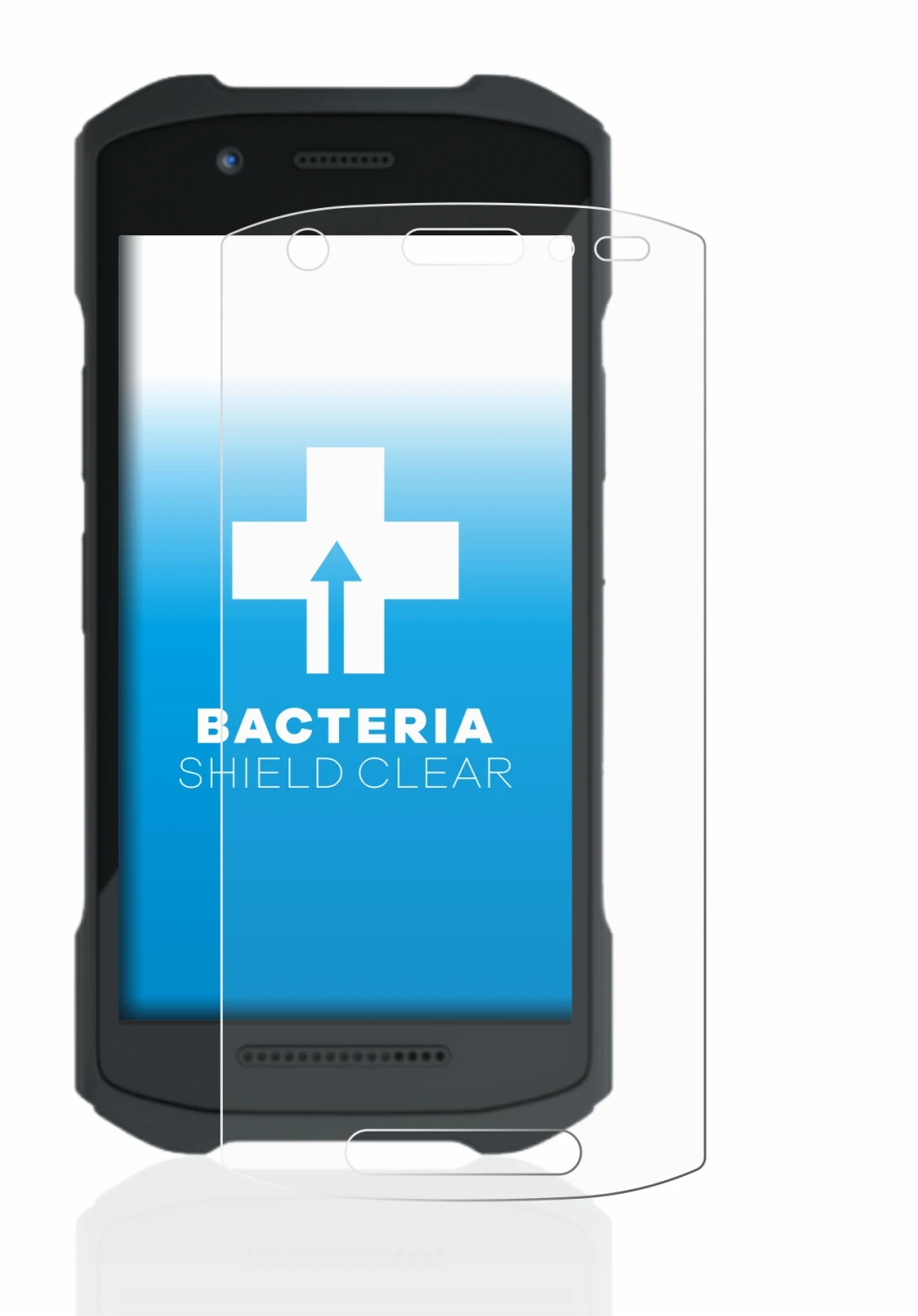 Image of the device Zebra TC21 with a wide variety of screen protectors.