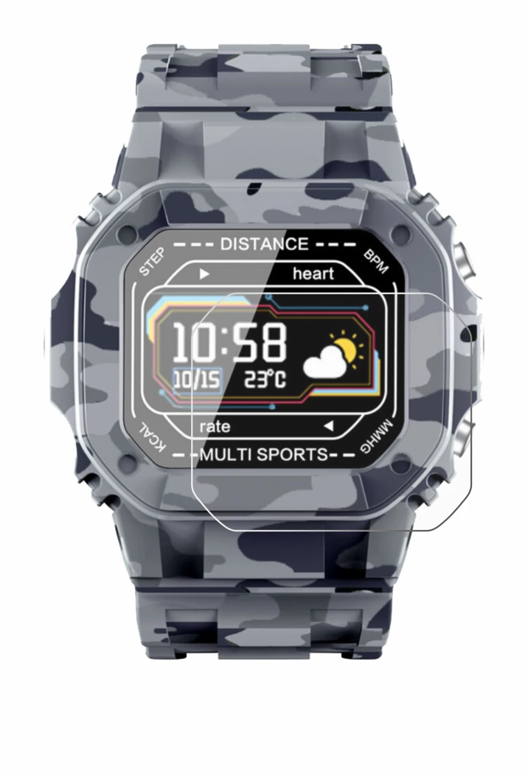 Image of the device JAY-tech SWi2 with a wide variety of screen protectors.