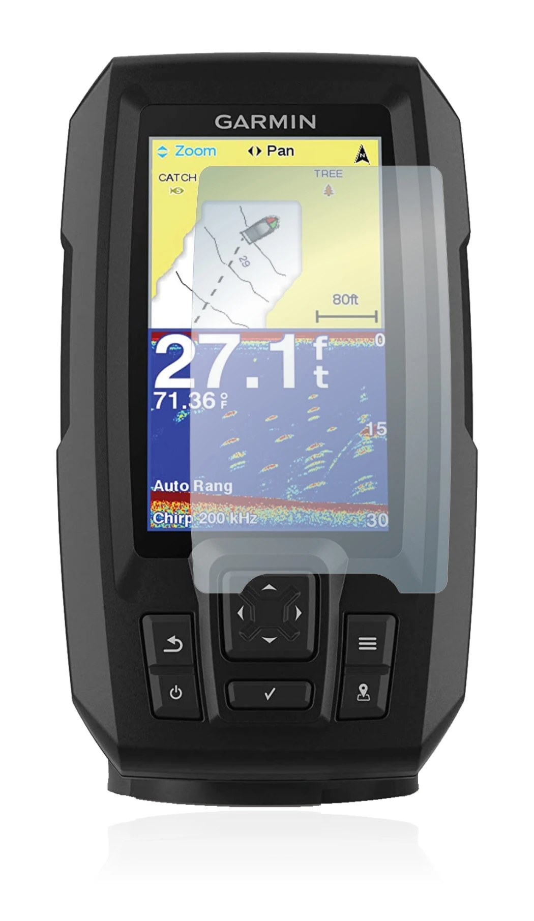 Image of the device Garmin Striker Vivid 4cv with a wide variety of screen protectors.