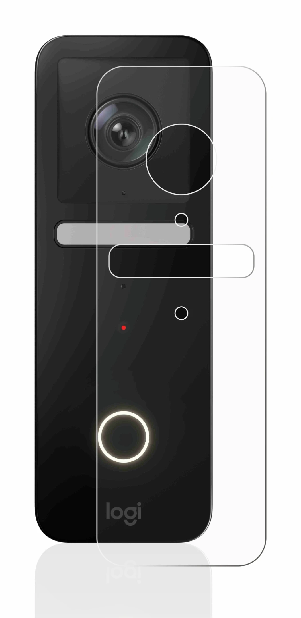 Image of the device Logitech Circle View Doorbell with a wide variety of screen protectors.