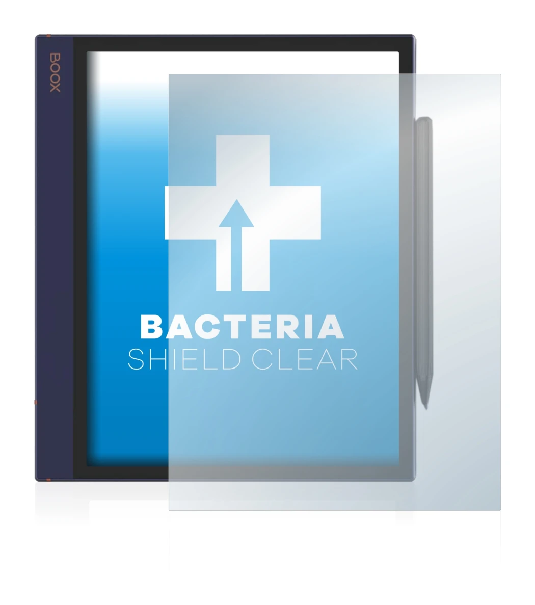 Image of the device Boox Note Air with a wide variety of screen protectors.