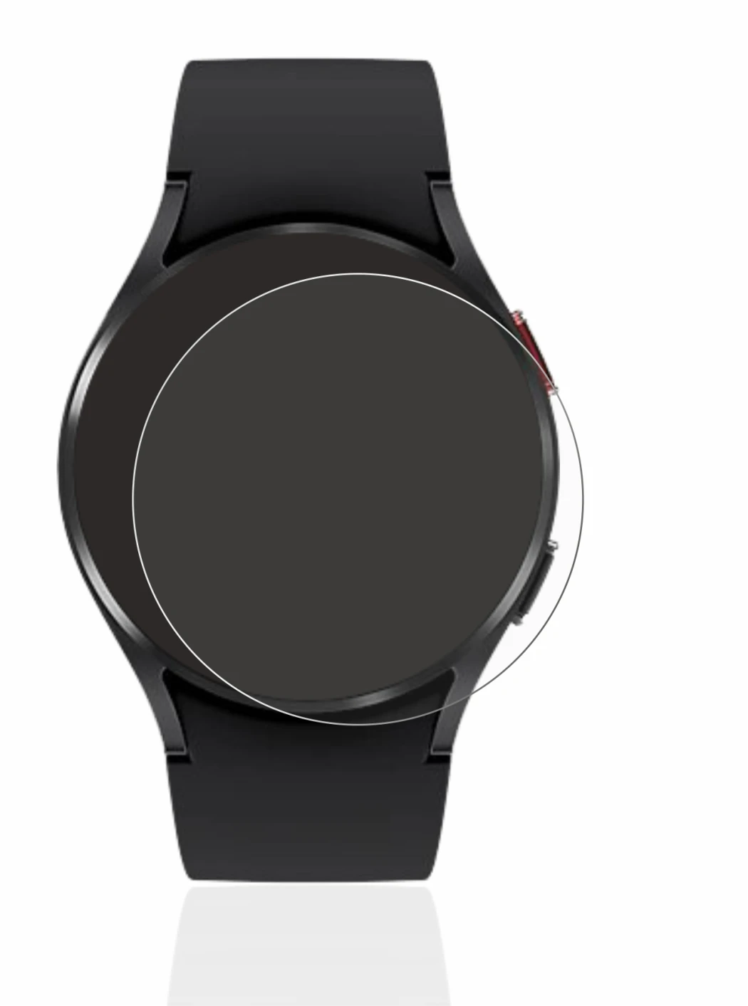 Image of the device Samsung Galaxy Watch 4 (40mm) with a wide variety of screen protectors.
