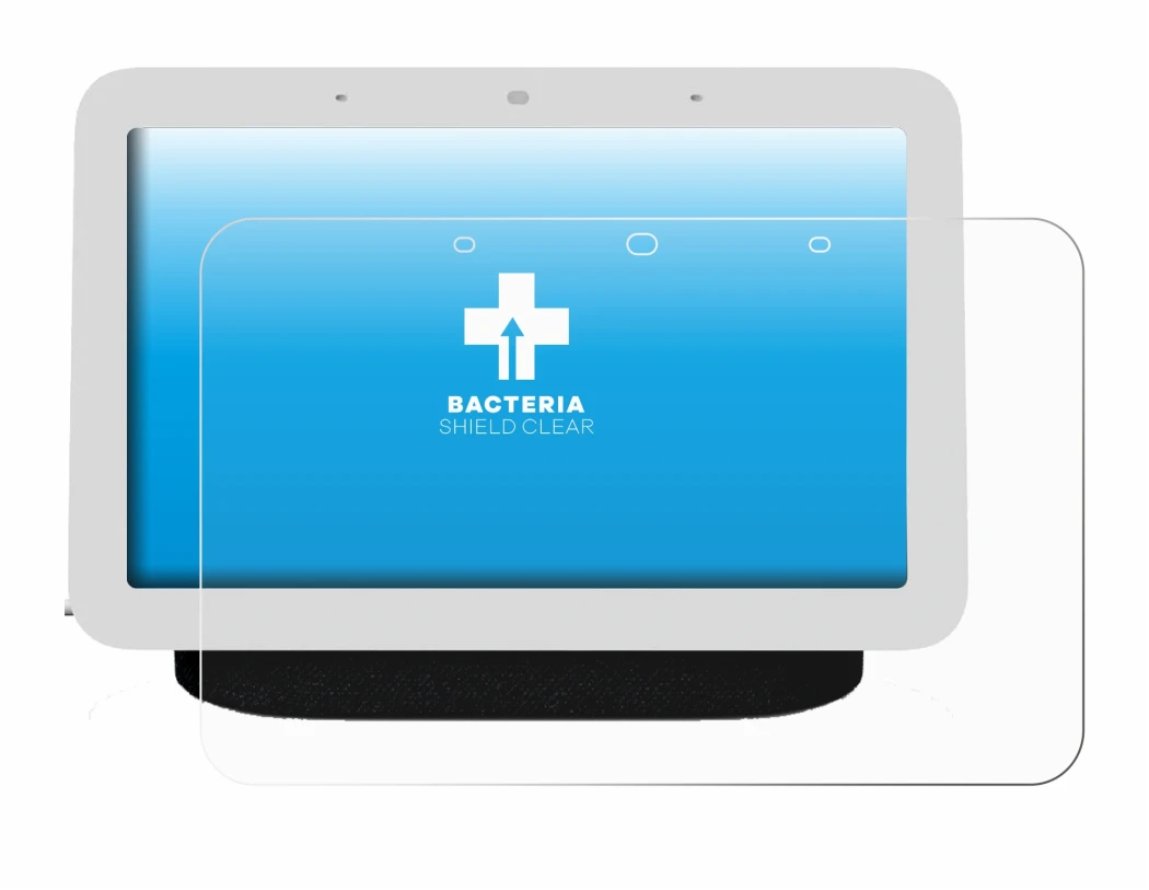 Image of the device Google Nest Hub 2 with a wide variety of screen protectors.