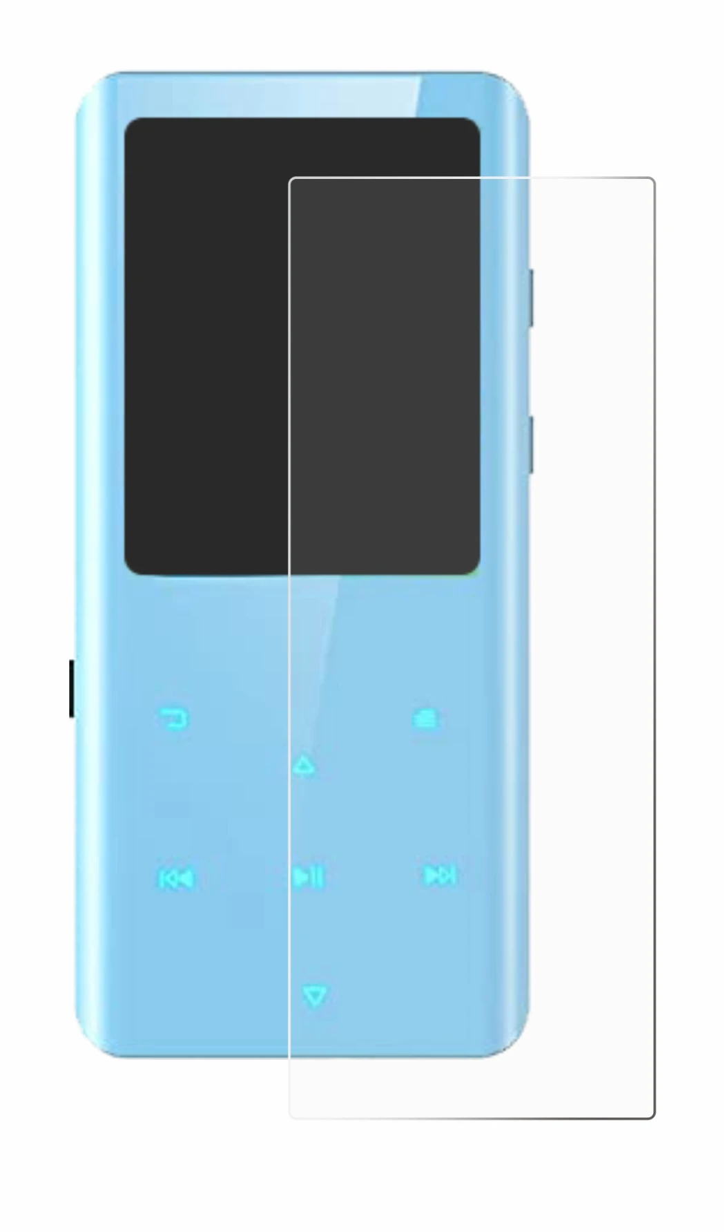 Image of the device AGPtek A19X with a wide variety of screen protectors.