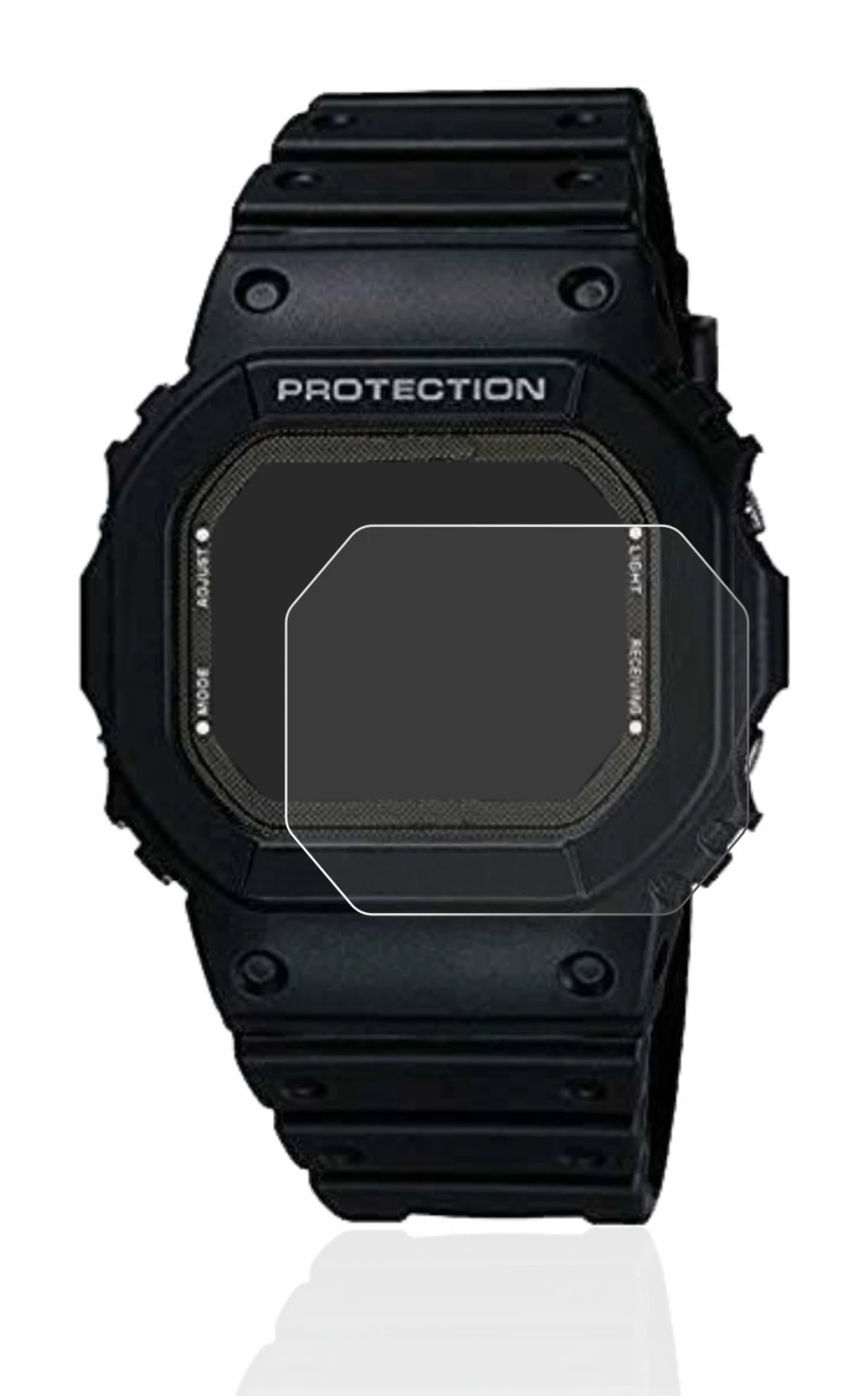 Image of the device Casio G-Shock GW-5000-1JF with a wide variety of screen protectors.