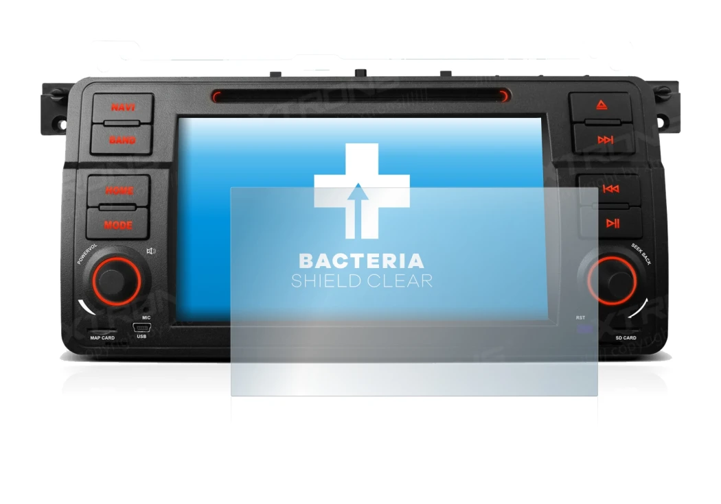 Image of the device Xtrons PQ7046B with a wide variety of screen protectors.