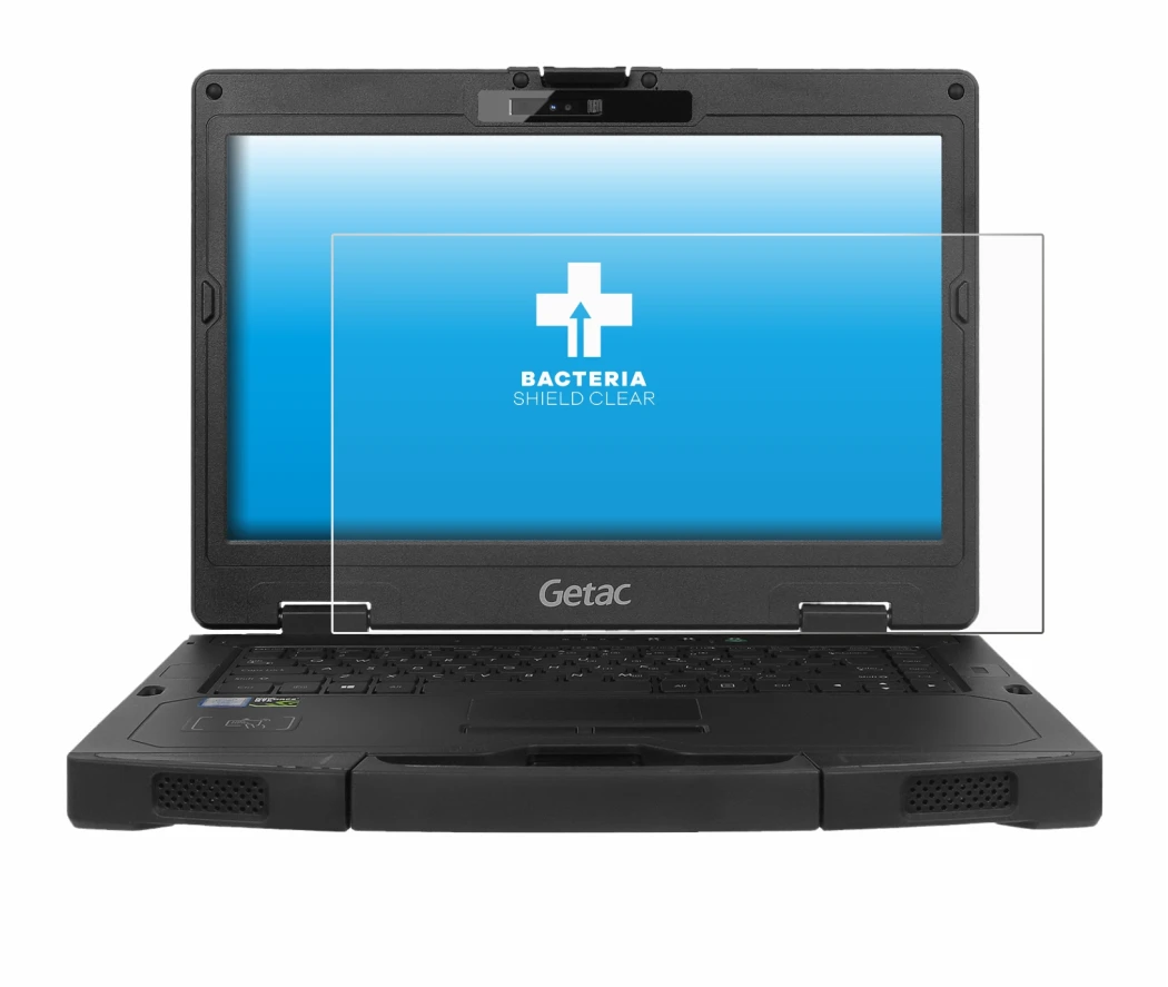 Image of the device Getac S410 with a wide variety of screen protectors.