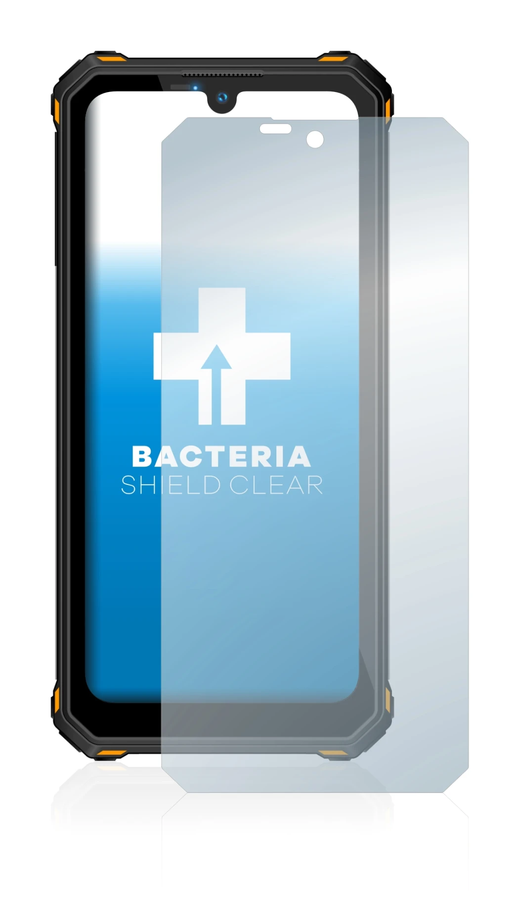 Image of the device Oukitel WP15 5G with a wide variety of screen protectors.