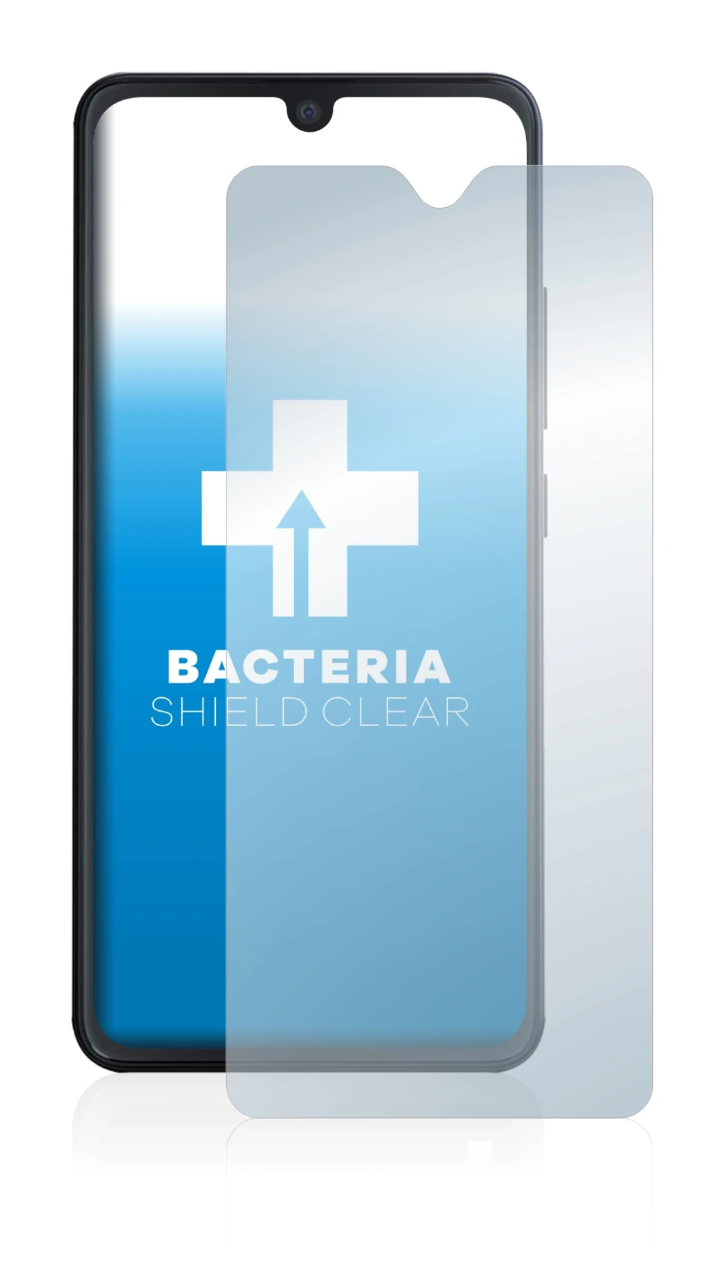 Image of the device Cubot Note 7 with a wide variety of screen protectors.